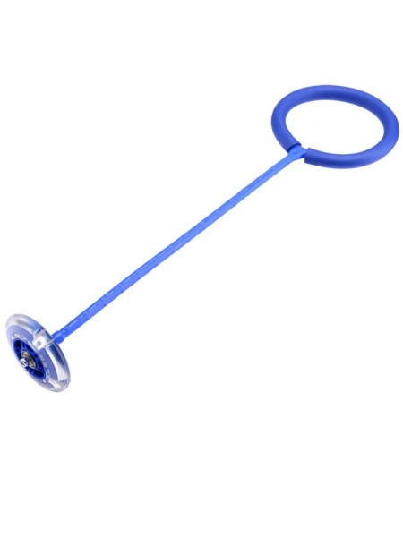 Скакалка на одну ногу SUNROZ нейроскакалка з роликом LED Синій (SUN2785)