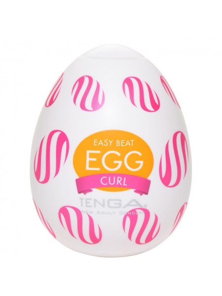 Мастурбатор-яйцо Tenga Egg Curl з рельєфом із шишечок