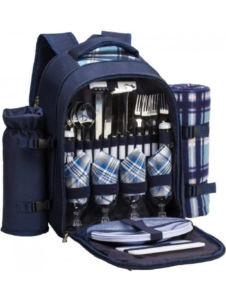 Набір для пікніка на 4 персони з ковдрою в рюкзаку Eon Cool Bag