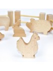 Дерев'яний ігровий набір "Фігурки тварин" Igroteco 900521 17 деталей