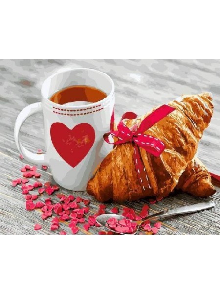 Картина за номерами Сніданок з любов'ю 40х50 см (GX 21709)