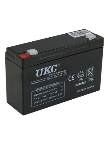 Акумулятор UKC Battery WST-12 6 V 12 Ah