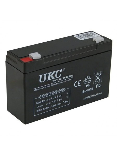 Акумулятор UKC Battery WST-12 6 V 12 Ah
