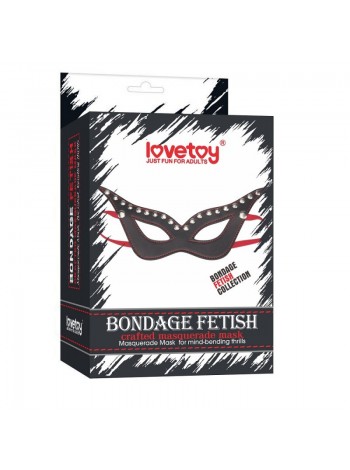 Шкіряна фетиш маска Lovetoy Bondage Fetish Masquerade Mask