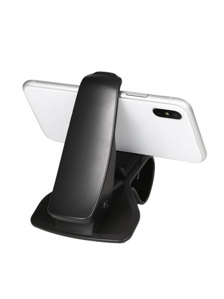 Тримач для смартфона/навігатора в машину на козирок приладової панелі Чорний (253776301)