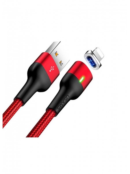 Кабель Lightning to USB Usams U28 1 метр Red (US-SJ326)