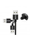 Магнітний кабель для заряджання Topk USB 2m 2.1 A 360° (TK51i-VER2) Llightning Black (3869-10893a)
