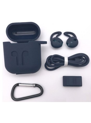 Чохол силіконовий DS Case для Apple AirPods/AirPods 2 Black (34353233)