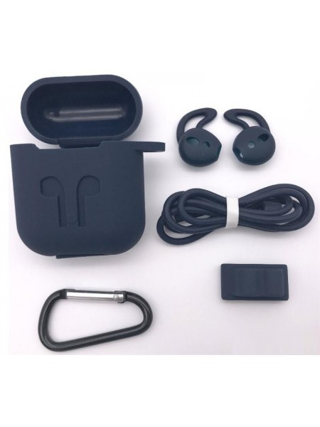 Чохол силіконовий DS Case для Apple AirPods/AirPods 2 Black (34353233)