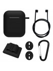 Чохол силіконовий DS Case для Apple AirPods/AirPods 2 Black (34353233)