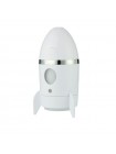 Зволожувач повітря SUNROZ Rocket Портативний зволожувач повітря Ракета, LED, USB, 135 мл Білий (SUN0284)