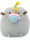 М'яка іграшка кіт зі святковим кексом у ковпачку VOLRO Pusheen cat Сірий (vol-647)
