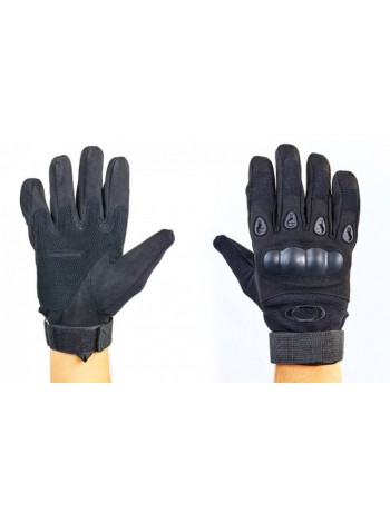 Рукавиці тактичні із закритими пальцями та посилено. протектор OAKLEY BC-4623 Чорний L (KL00200)