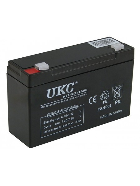 Аккумулятор UKC Battery WST-12 6V 12A
