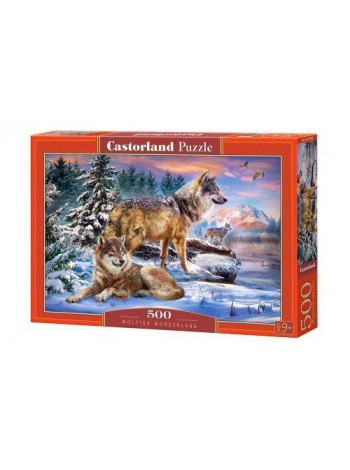 Пазли Castorland "Вовки на снігу" 500 елементів