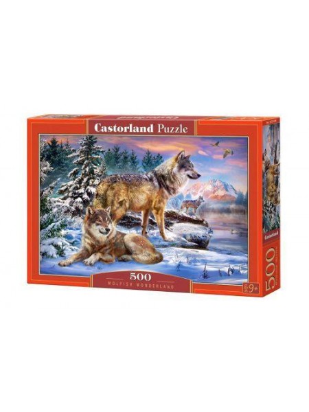 Пазли Castorland "Вовки на снігу" 500 елементів