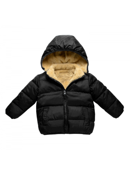 Дитяча куртка з підкладкою Чорна 130 см