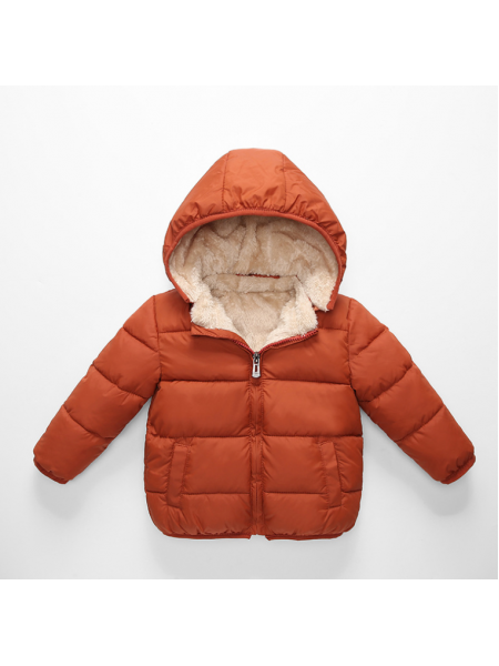 Дитяча куртка з підкладкою Коричнева 90 см