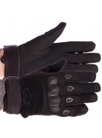 Рукавиці тактичні із закритими пальцями та посилено. протектор OAKLEY BC-4623 (р-р L) Чорний (PT0153)