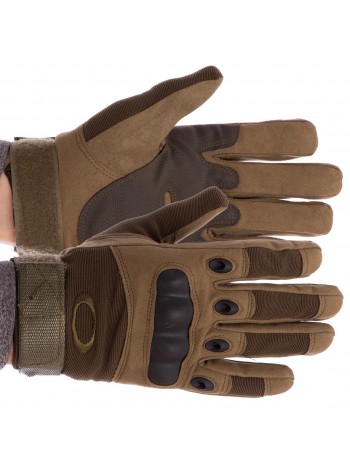 Рукавиці тактичні із закритими пальцями та посилено. протектор OAKLEY BC-4623 (р-р L) Оливковий (PT0157)