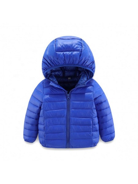 Дитяча демісезонна пухова куртка Синя 3 роки