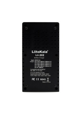 Зарядний пристрій LiitoKala Lii 202 Black (az010-hbr)