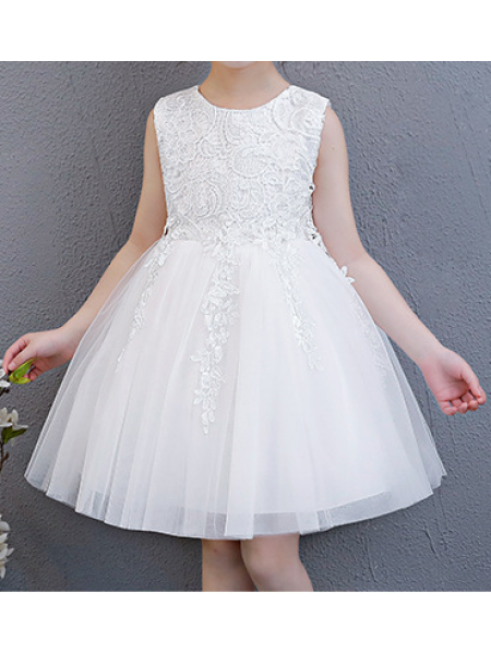 Дитяча біла святкова сукня 110