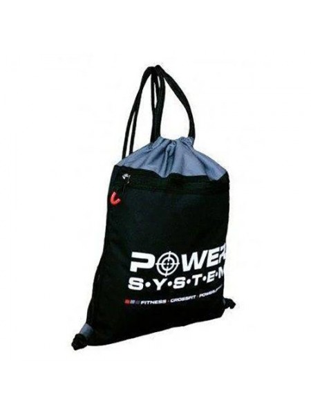 Рюкзак спортивний Gym Sack Alpha PS-7011 Power System Чорно-сірий (39227001)