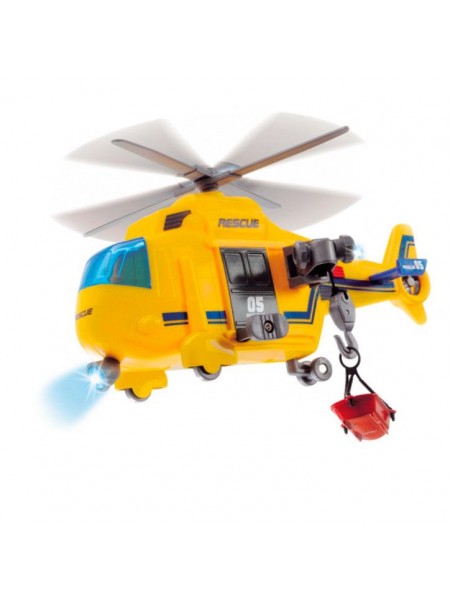 Іграшковий вертоліт Dickie Toys Рятувальник 18 см з лебідкою OL86840