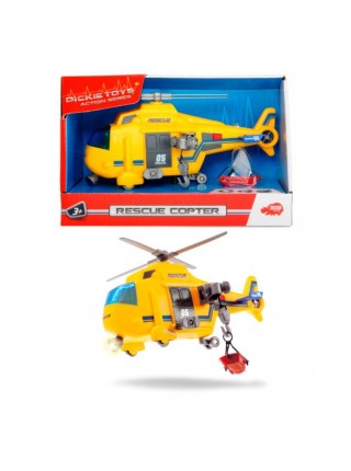 Іграшковий вертоліт Dickie Toys Рятувальник 18 см з лебідкою OL86840