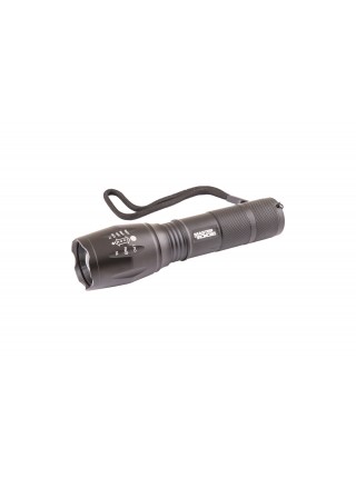 Ліхтарик з регулюванням фокуса MASTERTOOL 5 режимів 130х38х28 мм CREE XM-L T6 LED 3xAAA/1x18650 AL 94-0819