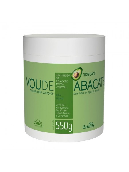 Маска для інтенсивного відновлення пошкодженого волосся Griffus Mascara Vou de Abacate 550 g (43137)