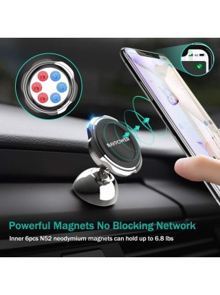 Автотримач для телефона RAVPower Magnetic Car Phone Mount 3.3х3.3х4.25 см Чорний (RP-SH028)