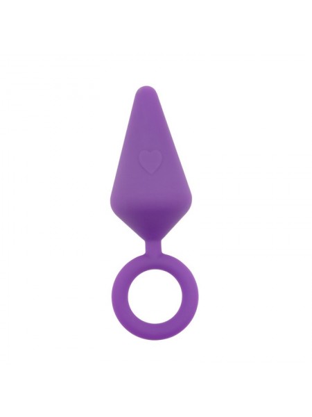 Анальний корок з кільцем Chisa Candy Plug Small 7 см Фіолетовий