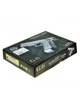 Іграшковий пістолет "Colt M1911 Hi-Capa" Galaxy G6 метал чорний