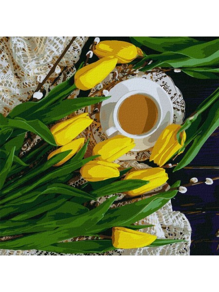 Картина за номерами Ідейка "Весняний сніданок" ©katryn_elen KHO2997 40х40 см