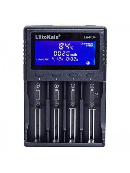 Зарядний пристрій для акумуляторів АА/ААА Liitokala Lii-PD4 Black
