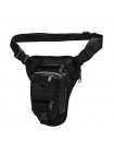 Сумка тактична на пояс і ногу AOKALI Outdoor A176 28х10х15 см Black (9895-45666)