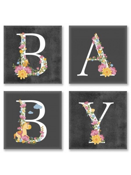 Набір для розпису за номерами Ідейка "BABY Лофт" 18х18 см CH109