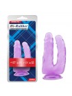 Фіолетовий подвійний фаллоїмітатор Chisa 6.3 Inch Dildo