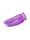 Фіолетовий подвійний фаллоїмітатор Chisa 6.3 Inch Dildo