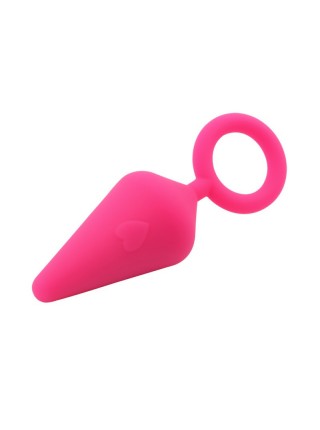 Рожева анальна пробка Chisa з кільцем Candy Plug Small