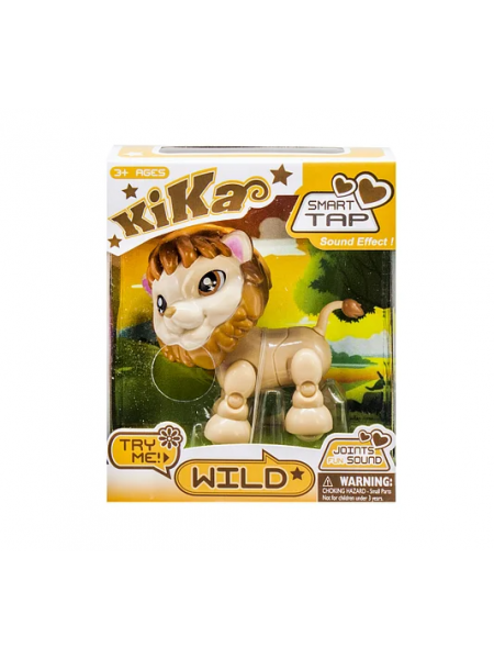 Інтерактивна іграшка KIKA Smart Tap Wild вихованець "Левеня" Жовтий (SUN8571)