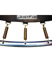 Дитячий батут для стрибків JustFun із захисною сіткою та драбинкою 312 см Multicolor (SUN8580)