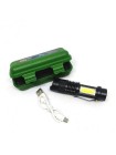 Ліхтар міні ручний акумуляторний кишеньковий Police BL-525 XPE+COB microUSB з zoom Зарядний кабель (5389)