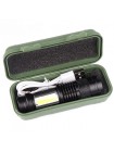 Ліхтар міні ручний акумуляторний кишеньковий Police BL-525 XPE+COB microUSB з zoom Зарядний кабель (5389)