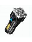 Ліхтар ручний Police X509/L-S03-4LED 3030+COB з/у USB-micro Чорний ABS пластик (X509)
