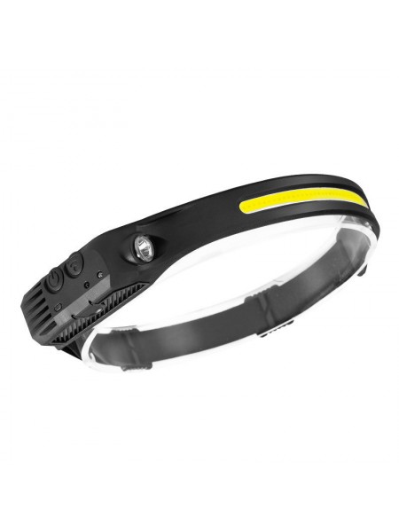 Ліхтарик налобний гнучкий Bailong Led BL-G28+XPE+СOB акумуляторний з ік-датчиком руху W689-1 (W689-1)