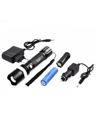 Ліхтар ручний з акумулятором заряджанням і кріпленням Bailong Zoom X-Balog XPE Cree BL-T8628 (BL-T8628)