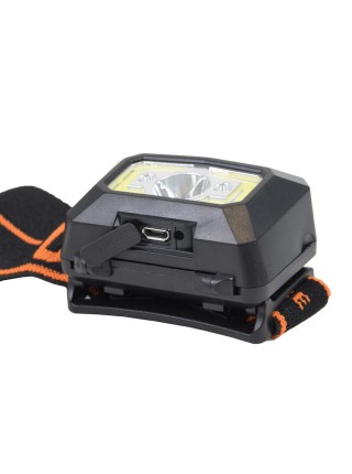 Перезаряджуваний налобний LED+COB ліхтар Superfire X30 з датчиком руху та потужністю 5 Вт